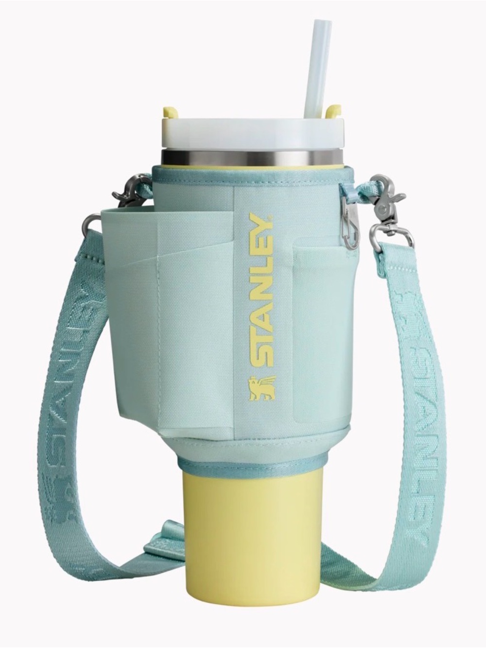 Stanley Mint and Lemon Insulated Cup Sling with Strap NWT - Picture 1 of 4